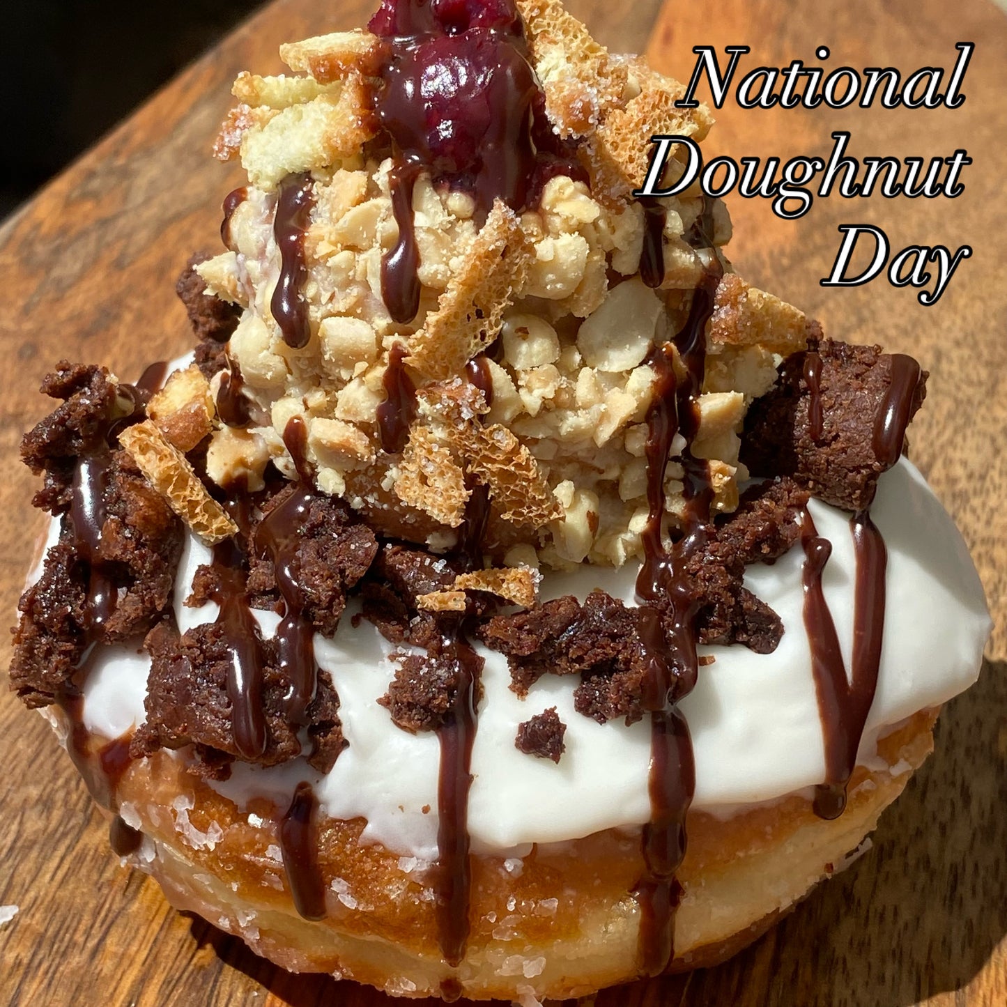 National Doughnut Day: Brownie Ice Cream Sundae! Fri. June 5th ONLY